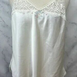 70s Body Lites Sleep camisole top lace Danty Embroidery Lolita 38 L Love